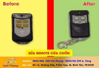 Dịch vụ sửa chữa và thay thế remote cửa cuốn uy tín tại Quế Phụng